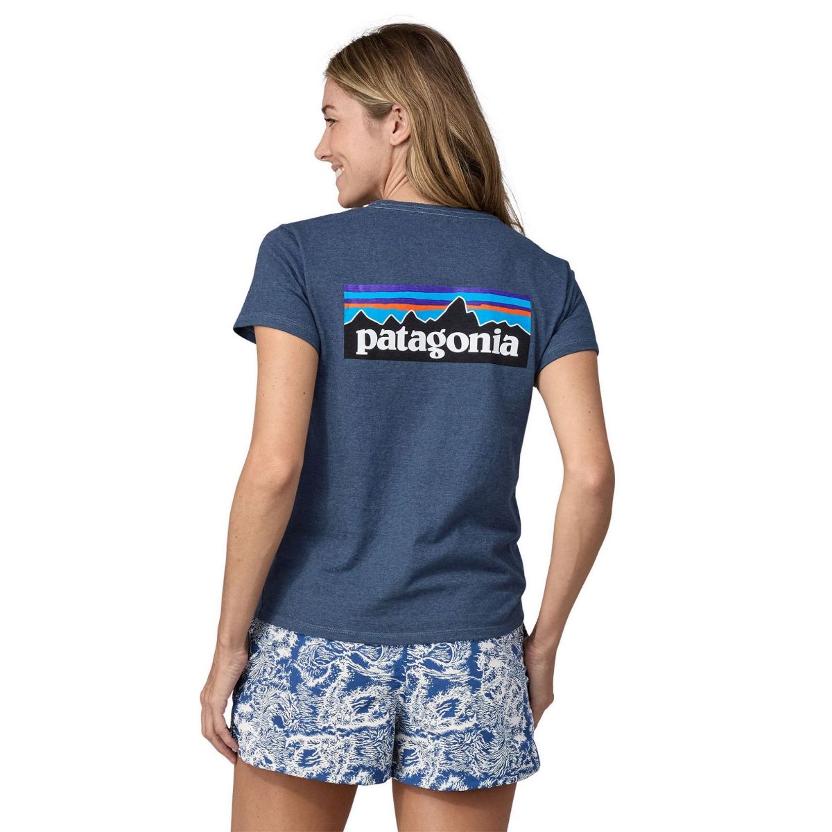 Bilde av Patagonia  W´S P-6 Logo Responsibili-Tee UTB Utility Blue