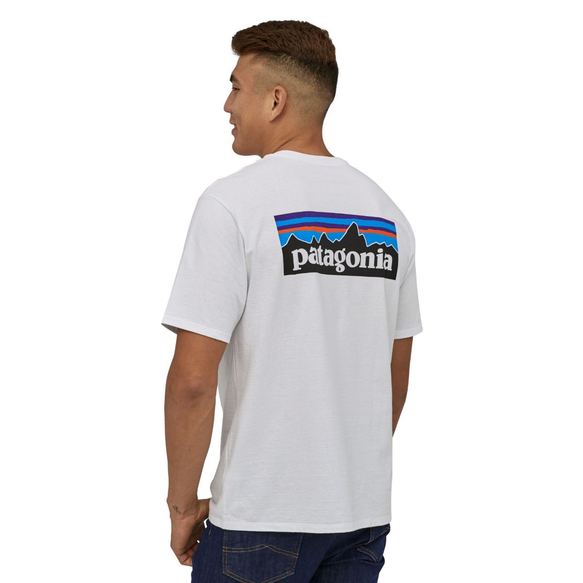 Bilde av Patagonia  M P-6 Logo Responsibili-Tee WHI White