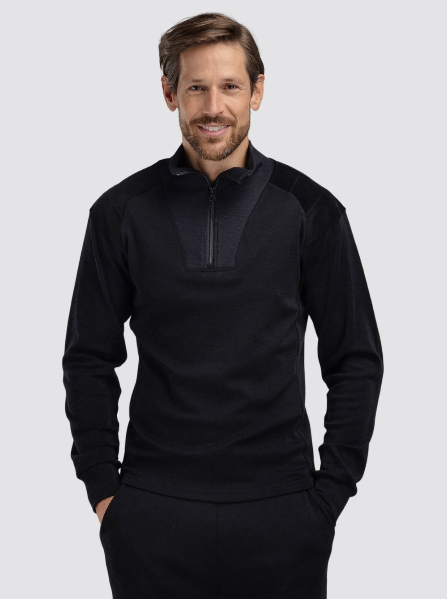 Bilde av WoolLand  Geilo cord Sweater Man F00 Black