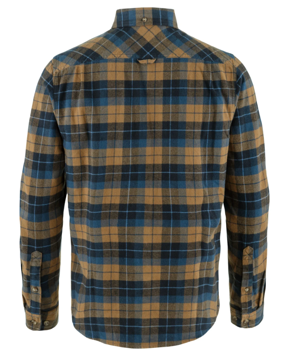 Bilde av Fjällräven  Singi Heavy Flannel Shirt M 555-232 Dark Navy-Buckwheat Brown