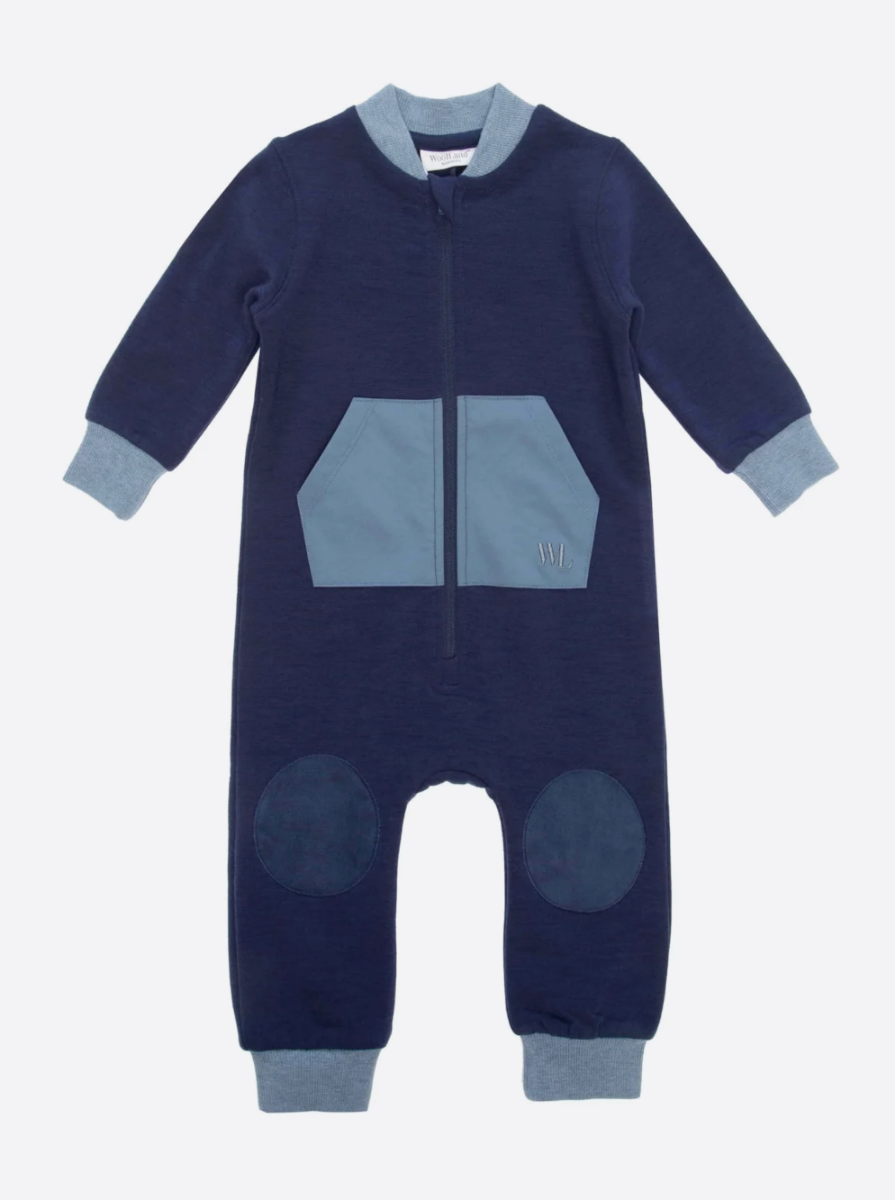 Bilde av WoolLand Bergen Overall Baby blue ink