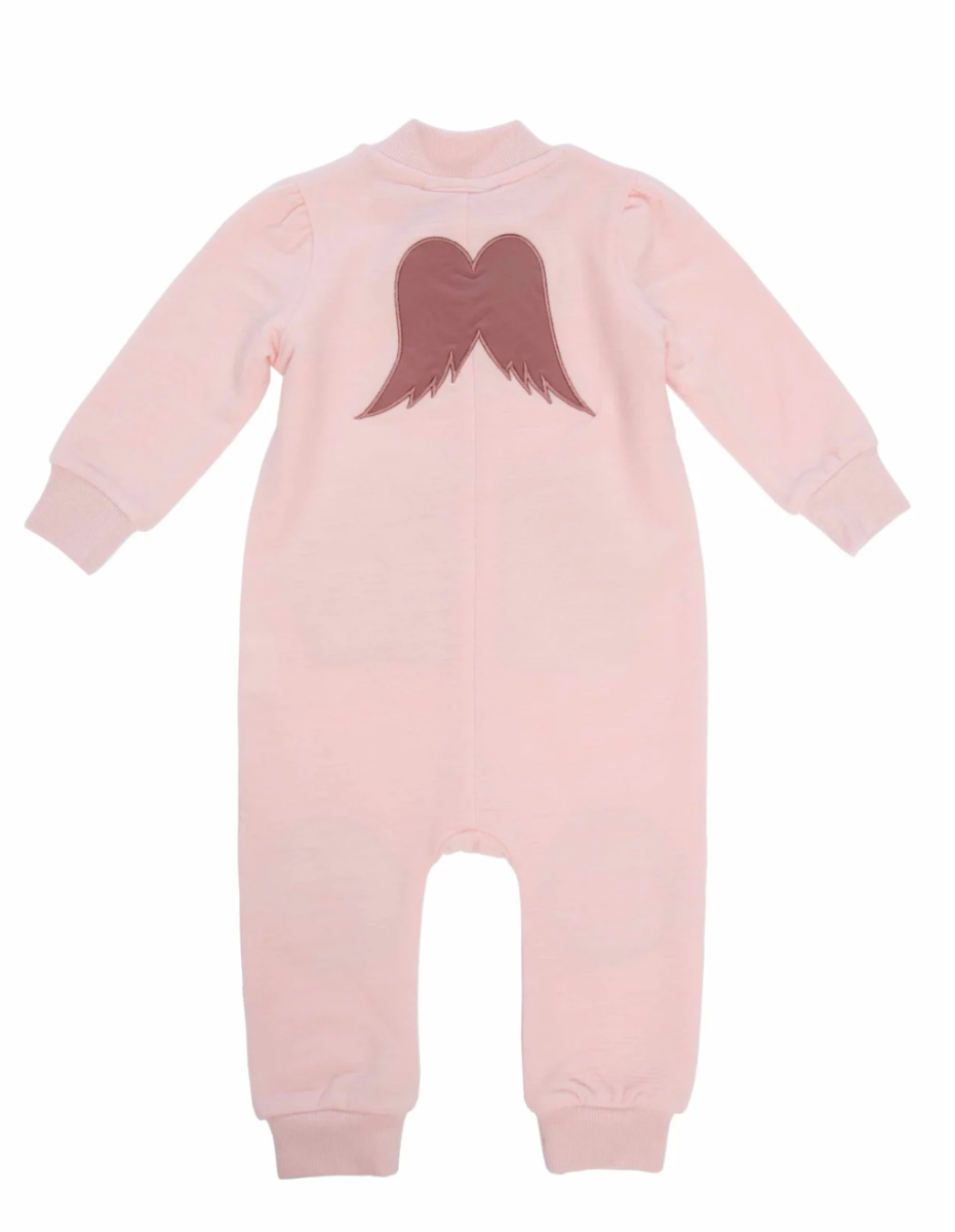 Bilde av WoolLand Bergen Overall Baby old pink