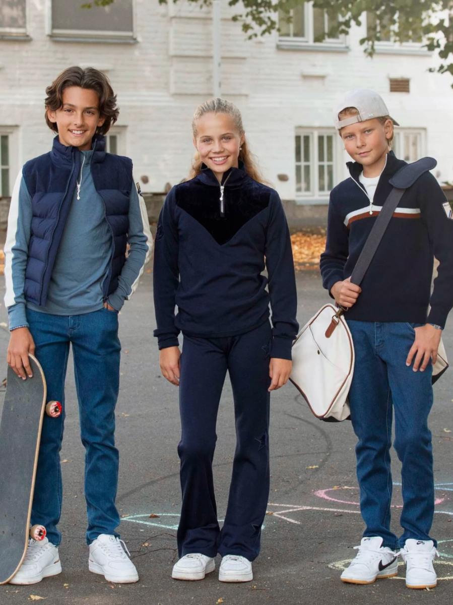 Bilde av WoolLand Sirdal Top Girl blue ink 98-104