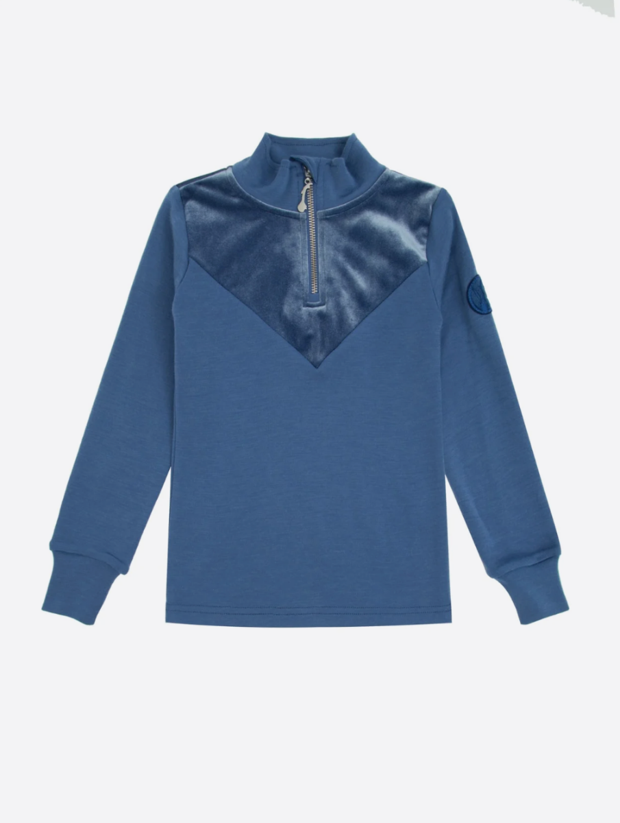 Bilde av WoolLand Sirdal Top Girl berry blue 134-170