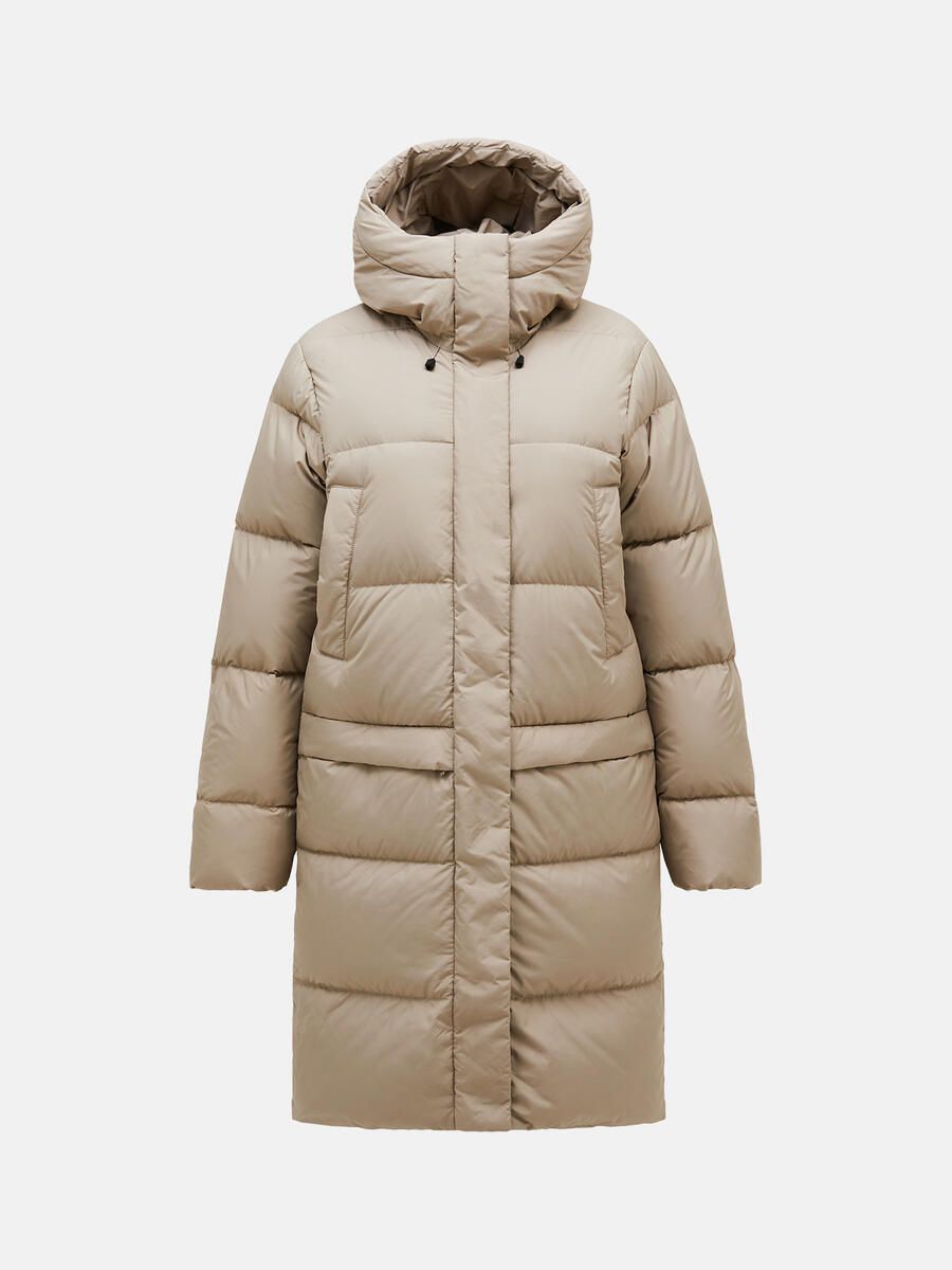 Bilde av Peak Performance  W Quiver Down Parka Avid Beige