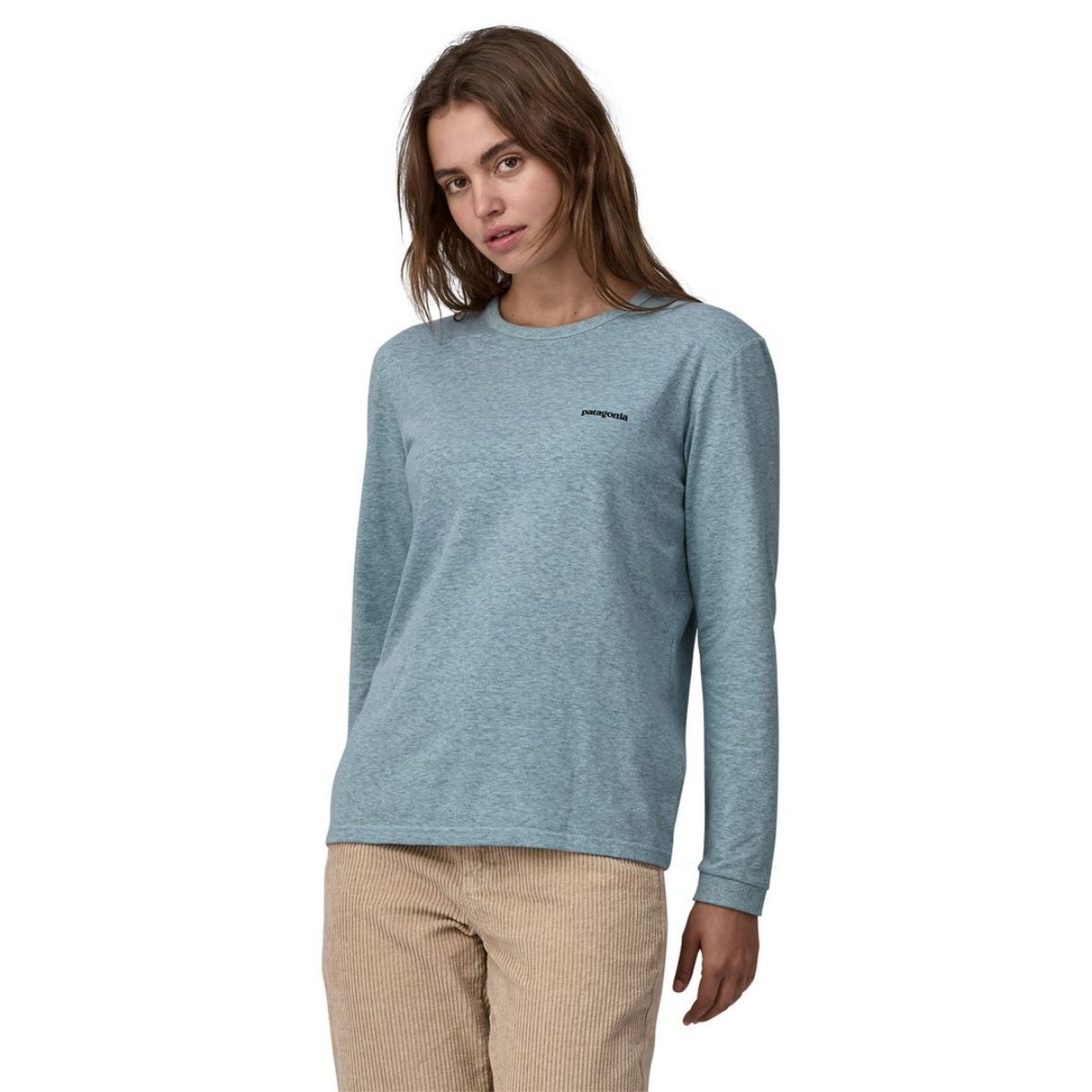 Bilde av Patagonia  W´S L/S P-6 Logo Responsibili-Tee TMBL Thermal Blue