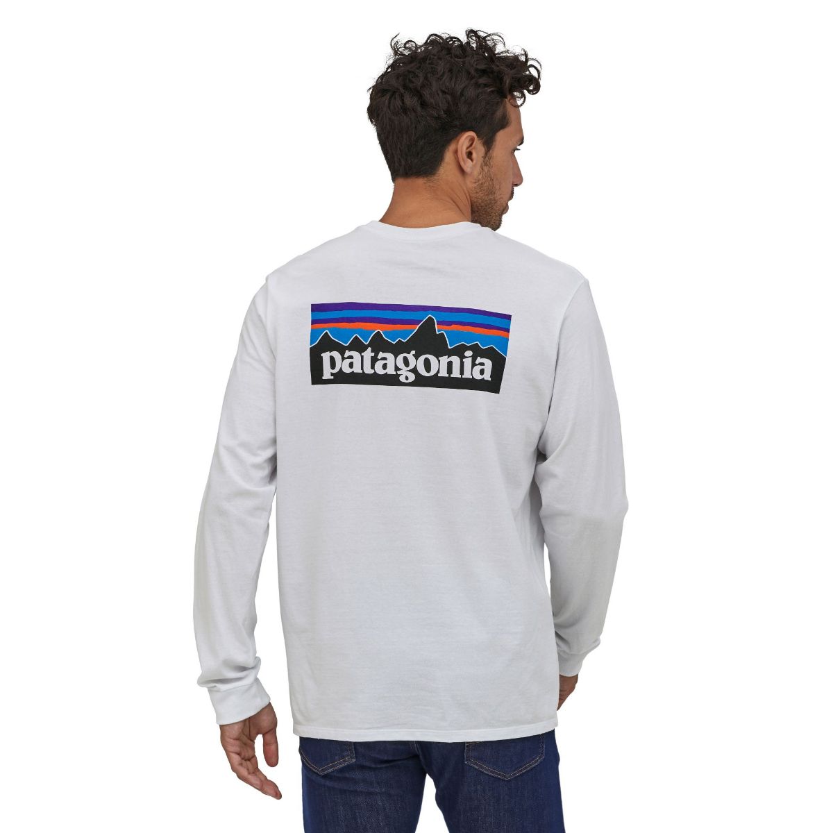 Bilde av Patagonia  M L/S P-6 Logo Responsibili-Tee WHI White