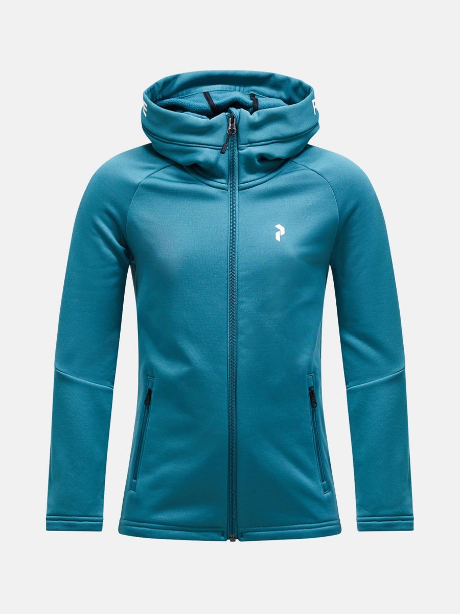 Bilde av Peak Performance Jr Rider Zip Hood hydro fresh