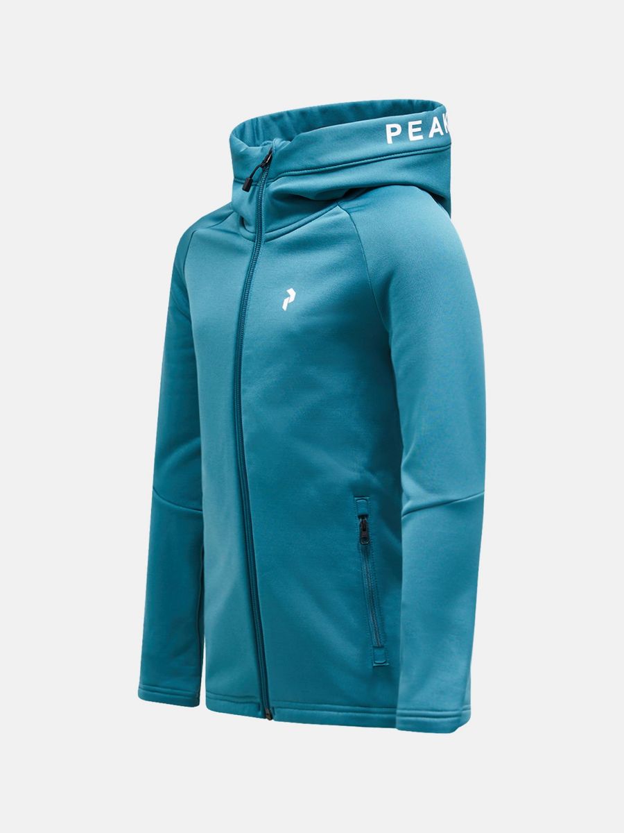 Bilde av Peak Performance Jr Rider Zip Hood hydro fresh