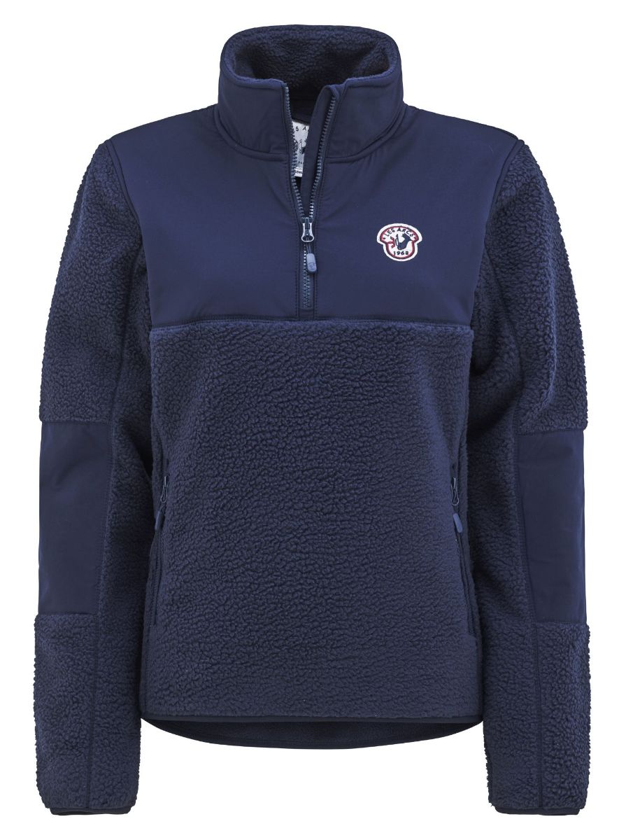 Bilde av LES ARCS Sophie Half Zip Teddy W Navy