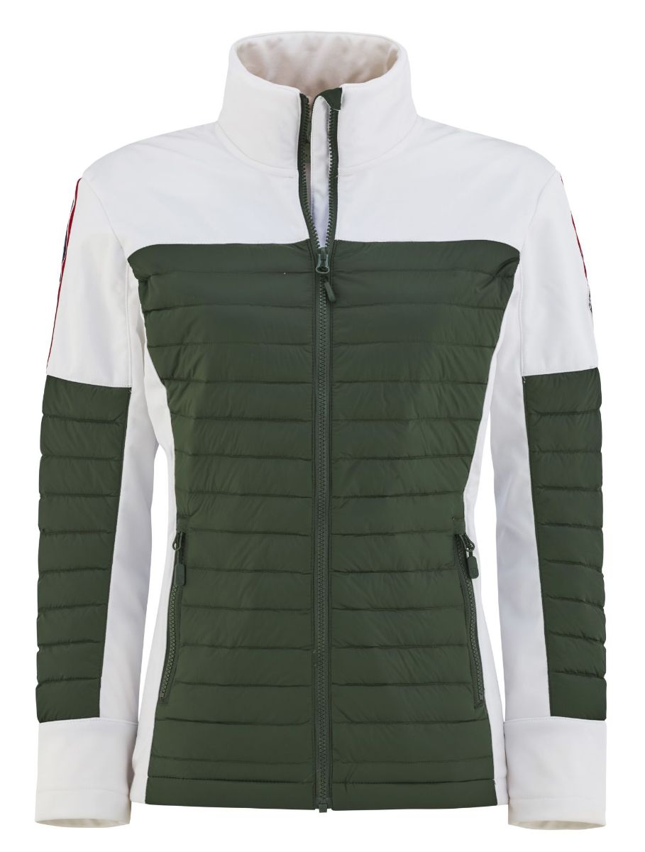 Bilde av LES ARCS Mia Hybrid Jacket W White-Olive