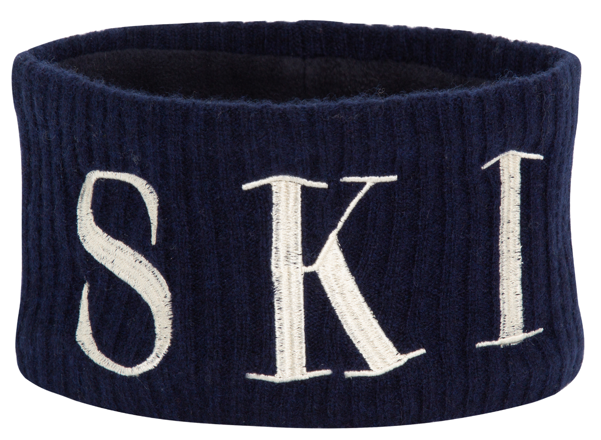 Bilde av WoolLand  Voss Rib Knitted Headband Kids B00 Blue Ink