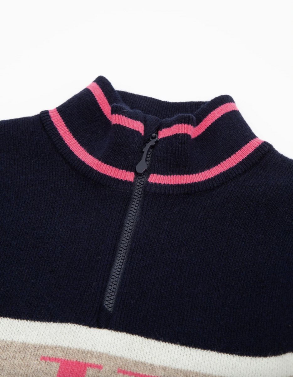 Bilde av WoolLand Hemsedal knitted half zip Girl 