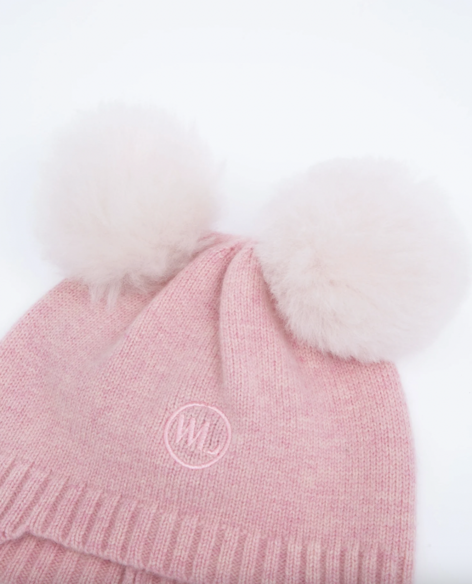 Bilde av Woolland Moss baby hat rose blush