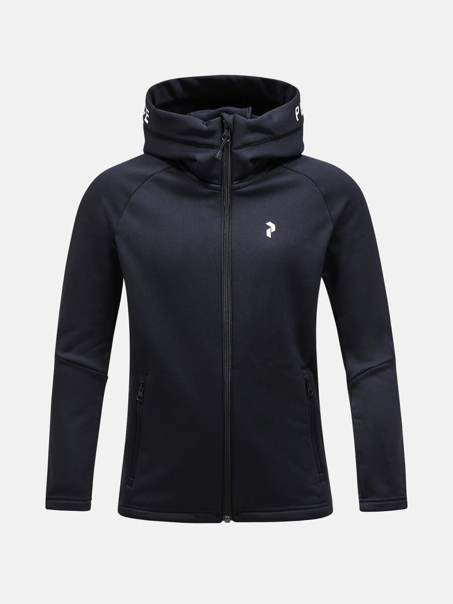 Bilde av Peak Performance Jr Rider Zip Hood black-black