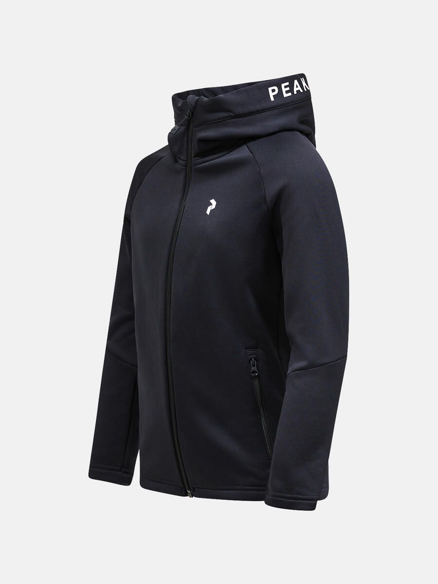 Bilde av Peak Performance Jr Rider Zip Hood black-black