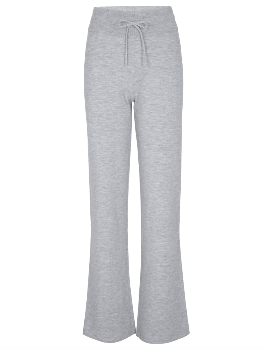 Bilde av WoolLand  Hemsedal knitted Flare Pants Woman E01 Grey Melange