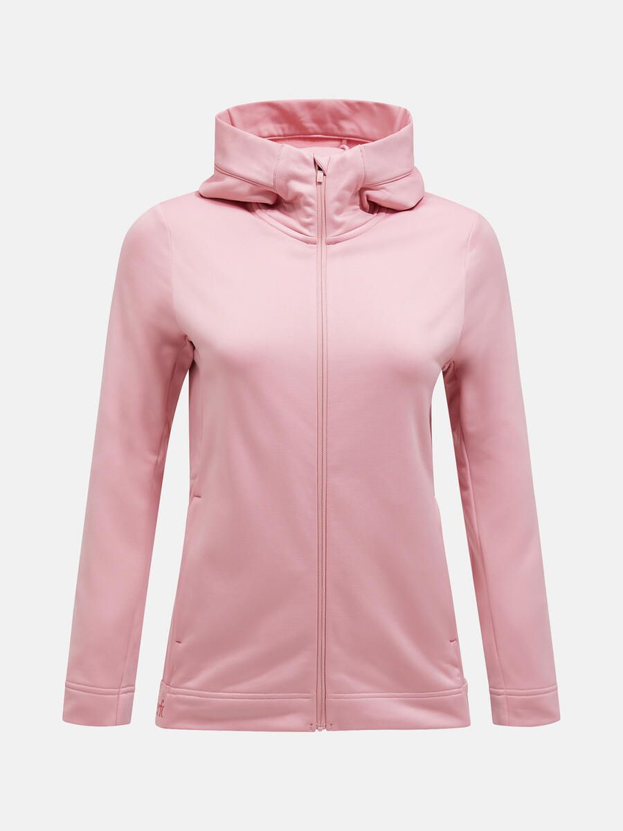 Bilde av Peak Performance  W Rider Tech Zip Hood Warm Blush