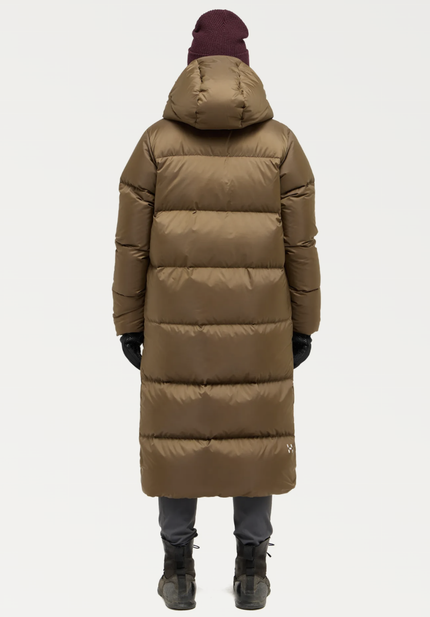 Bilde av Haglöfs  Long Down Parka Women 4LA Teak Brown