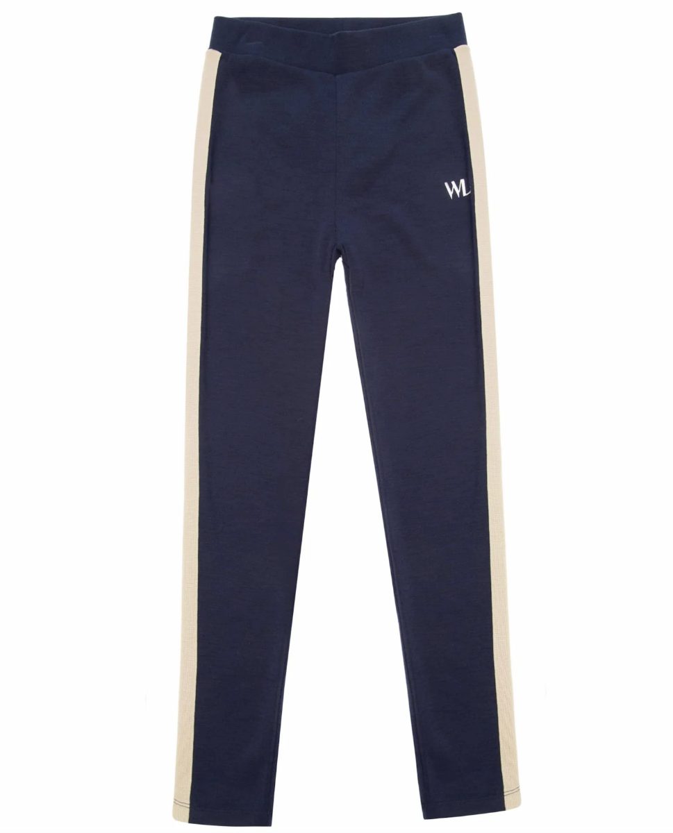 Bilde av WoolLand Skarslia Tights Kids blue ink 98-128