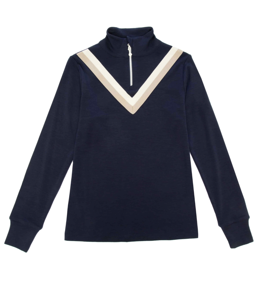 Bilde av WoolLand Skarslia Top Kids blue ink 98-128