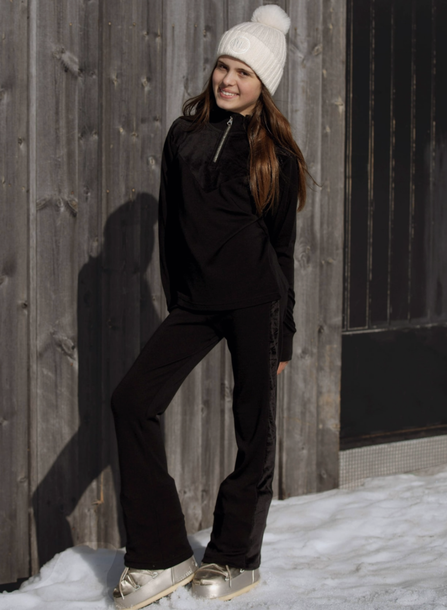 Bilde av WoolLand Sirdal Flare Pants Girl black 98-128