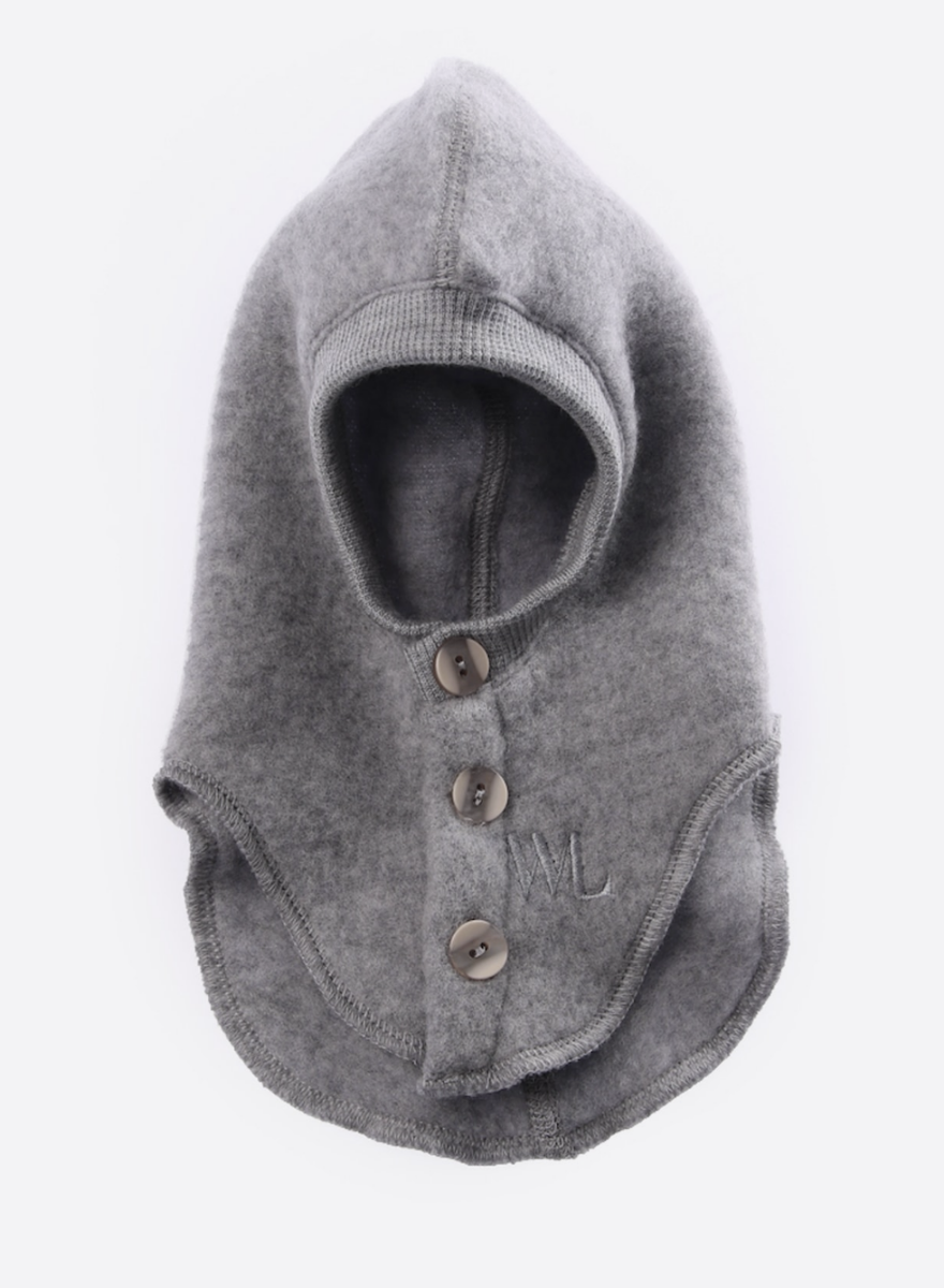 Bilde av WoolLand Norefjell balaclava Kids grey melange