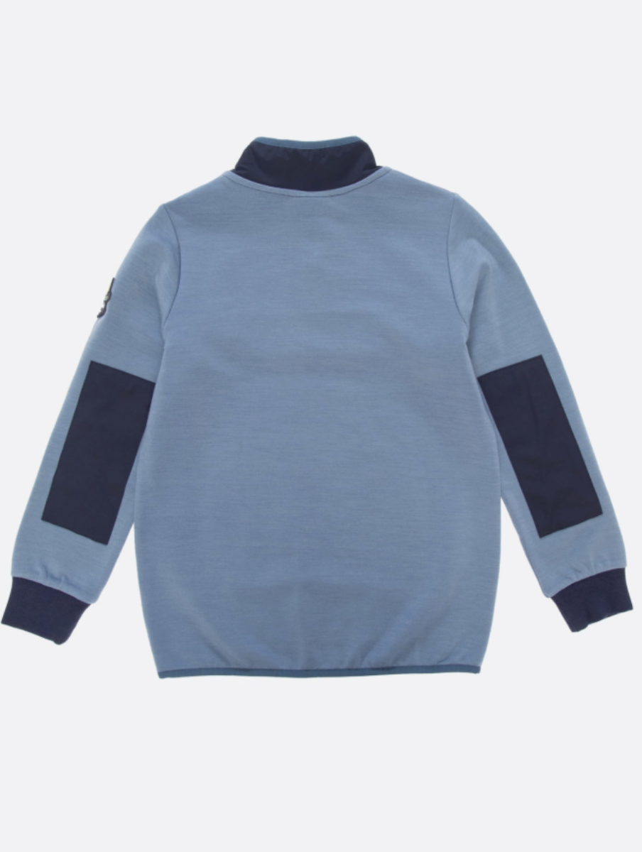 Bilde av WoolLand  Moelv Sweater brushed Fleece Kids lake 110-128