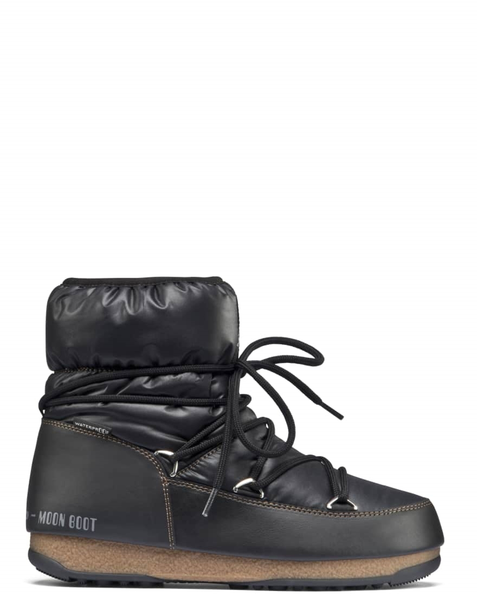 Мун бутс. Moon Boot nylon Low Black. Лунные ботинки женские. Анкл бутс обувь женские.