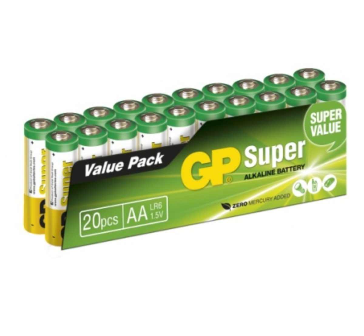 Bilde av GP Super alkaline battery AA/LR6 20 pack 