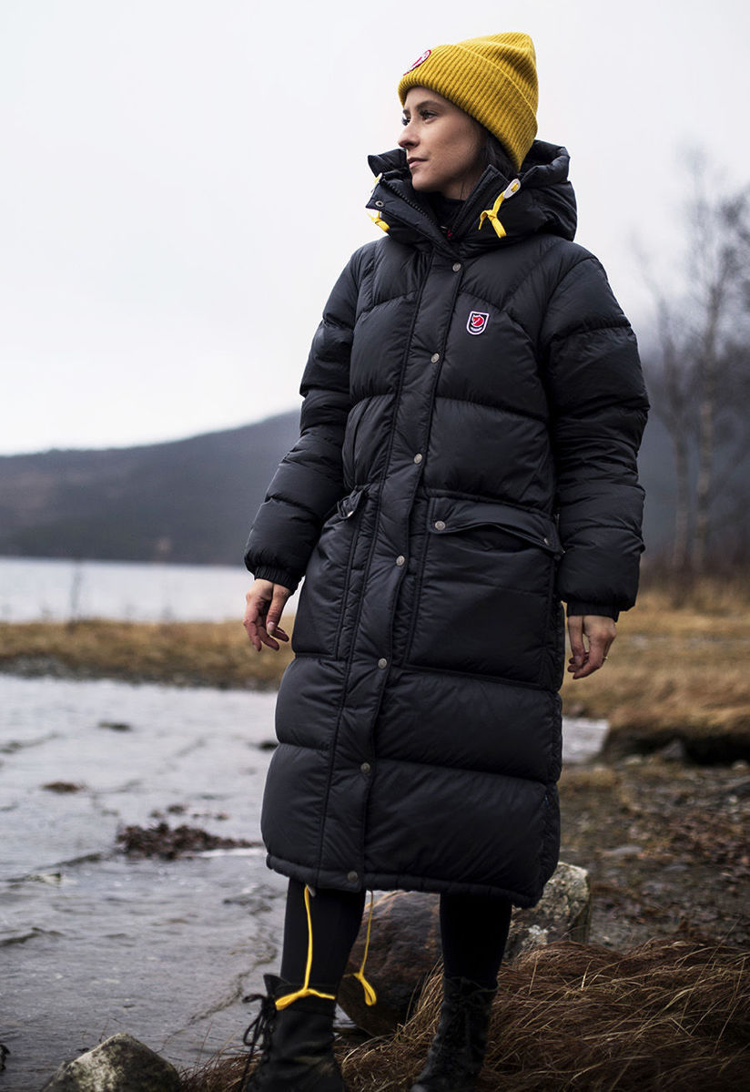 Fjällräven expedition long down parka w 550 black Nava Sport din nye