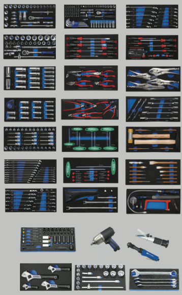 Nordic Lift Verktøyvogn, 385 deler