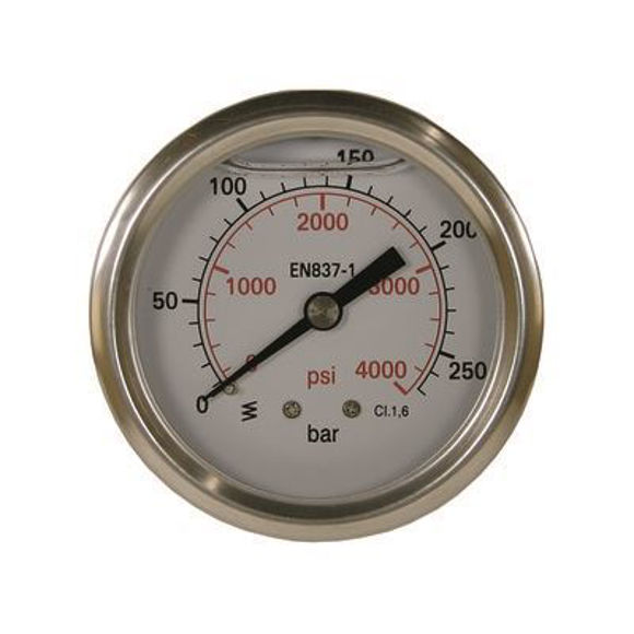 Nordic Lift Manometer 0-400 HI 50 mm 1/4AG