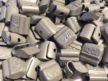 Nordic Lift lodd 10 gr.Zink STÅL FELG clip on 100 stk i eske