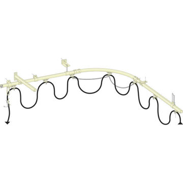 C skinne Un rails - radius 500mm - galvanisert C skinne Un rails - radius 500mm - galvanisert