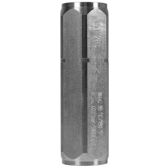 Tilbakeslagsventil rustfri- 3/8 - 65 mm.  Åpningstrykk 0,005 - 0,1 bar   Maks 400 bar / 90 C.