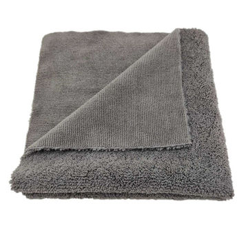 HJC-4 microfiberklut 40x40 dualpile- 400gsm -grå -for lakk/interiør