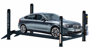 EE6435B.48L.40TE - 4 Søyler 4,0T x 4800 m.m.Svingsk.Glideplater.El.Betj.Trebox.