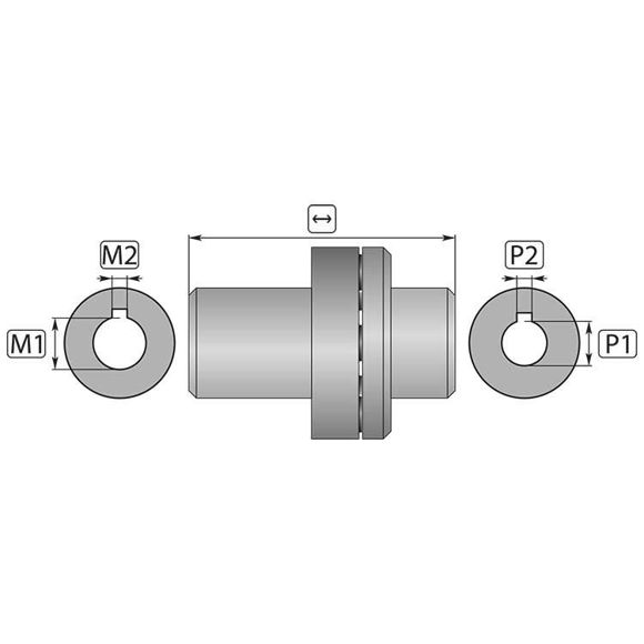 Interpump flex kupling ZG151 -for serie:47-47VHT-47SS-66VHT-66SS-E3