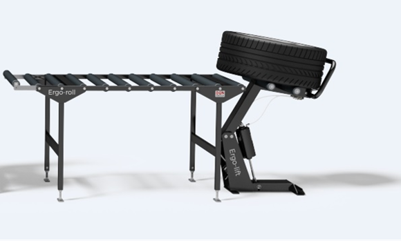 Rullebord MED bein. L.120 cm H.65/75 cm B:75 cm ( Dekklinje )