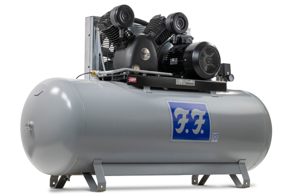 Reno FF970/500 Industri stempelkompressor 5,5kw 7,5hk 966l/min 10bar 500ltr tank