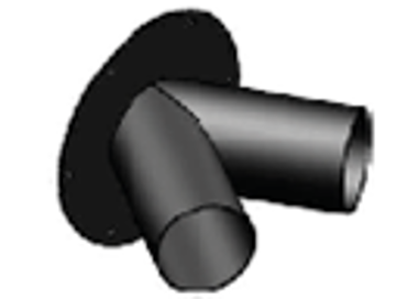 AER Slangeadapter for slange 2x Ø:100mm på  Elemax mobilt avsug