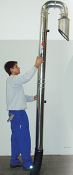 BLP2 Eksosmunnstykke/forlenger 2,6m Ø:150mm BLP2 Eksosmunnstykke/forlenger 2,6m Ø:150mm