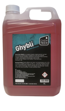 Ghybli 5 ltr. medium alkalisk, høykonsentrert og høytskummende skumforvask til rengjøring av alle typer kjøretøy.Dos: 1-4%