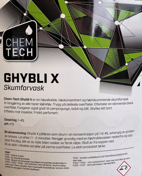 Ghybli X - kraftig skumforvask - superkonsentrat 25 ltr 2-5% innblanding