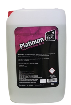 Felgrens, Syre, lakkrens, Platinum 25ltr- Felgsyre - Multifunksjon - Superkonsentrat Dos:maks 25%