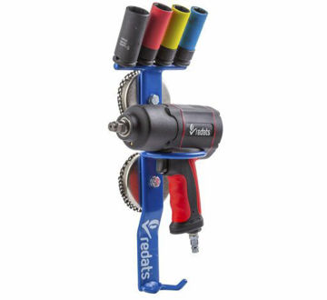 Magnetholder løftebukk for muttertrekker og kraftkopper