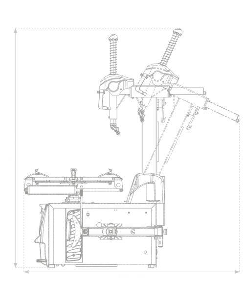 Dekkmaskin Brigth BP 885.Inverter U/sjokkfyller.22"