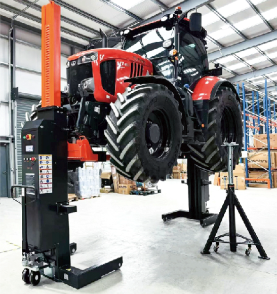 Lastebil løftere mobile, 4stk. 10000kg. Batteridrevet.