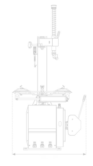 Bilde av Dekkmaskin Brigth BP 810E 1-fas 230V 10"-20" svingarm.SORT